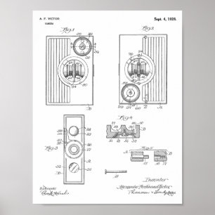 1928 Vintage-Kamera-Patentkunst-Druck Poster
