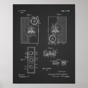 1928 Vintage-Kamera-Patentkunst Zeichnungsdruck Poster