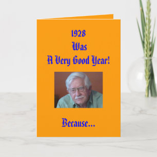 1928 war ein sehr gutes Jahr! Karte