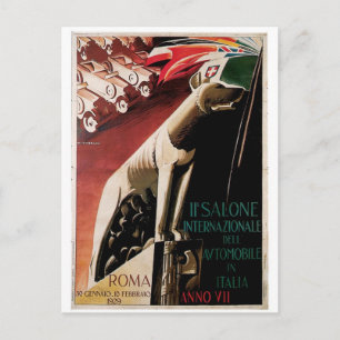 1929 11. Internationaler Automobil-Salon Postkarte