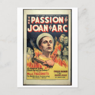 1929 Film The Passion of Joan of Arc Postkarte