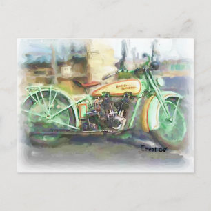 1929 Harley Postkarte