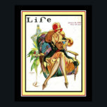 1929 Life Art Deco Cover 16 x 20 Poster<br><div class="desc">Farbenfrohe Art Deco Cover of Life Januar 1929</div>