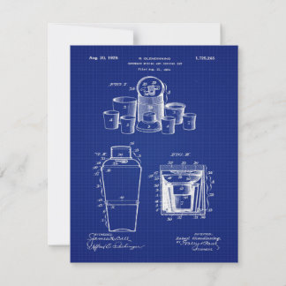 1929 Mischung von Getränken Einladung