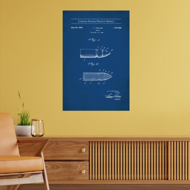 1929 US-Patent 1767308 - Durchschrift Poster (Wohnzimmer 2)