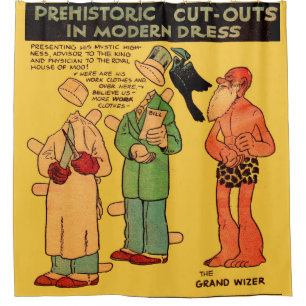 1930 Alley Oop Comic The Grand Wizer Duschvorhang