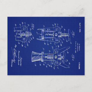 1930 Cork-Extraktor-Patent Feiertagspostkarte