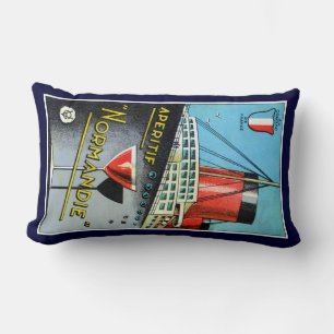 1930 Franzose Apertif Normandie Lendenkissen