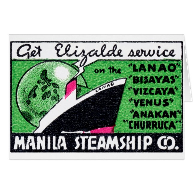 1930 Manila Steamship Company (Vorderseite (Horizontal))