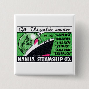 1930 Manila Steamship Company Button