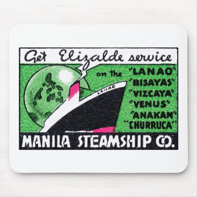 1930 Manila Steamship Company Mousepad (Vorne)
