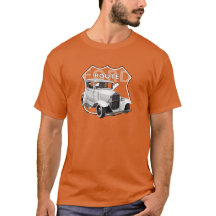 1930 Model A. White Classic Hotrod Route66 T-Shirt