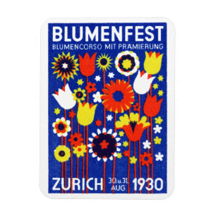 1930 Schweizer Blumen Ausstellung Magnet