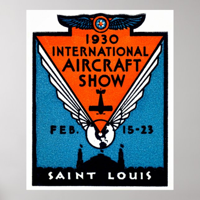 1930 St. Louis Air Show Poster (Vorne)
