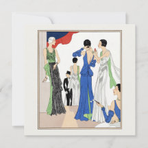 1930 Vintage Frauen in Abend Gowns