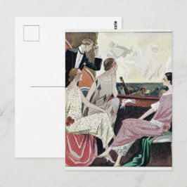 1930 Vintage Frauen in Abend Gowns Postkarte