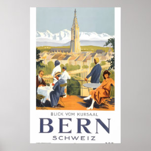 1930er Jahre Berne Schweiz Vintage Stil Schweizer Poster