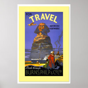 1930er Jahre Burns, Philp & Co. Für Reisen nach Äg Poster