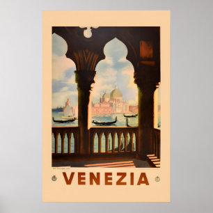 1930er Jahre Markusdom Venedig im Vintage-Stil Poster