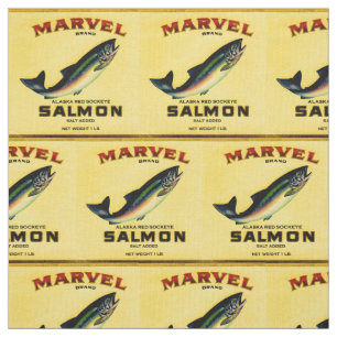 1930er Jahre Marvel Lachs kann Druck ausdrucken Stoff