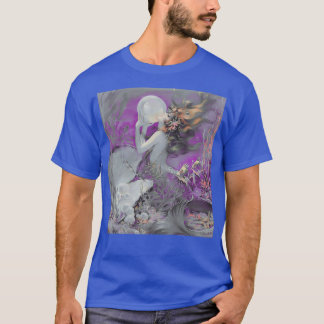 1930er Jahre Mythologische Meerjungfrau Vintage Re T-Shirt