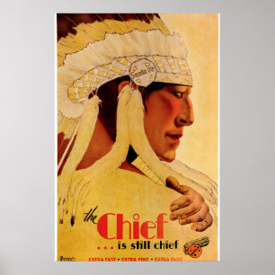 1930er Jahre Santa Fe Railroad Vintage Style Reise Poster