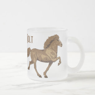 1930er Vintage Isländisch Mattglastasse