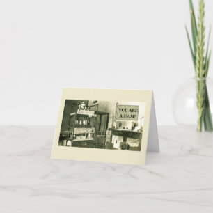 1930'S HAM RADIO OPERATOR SETUP AMATUER PHOTOGRAPH KARTE