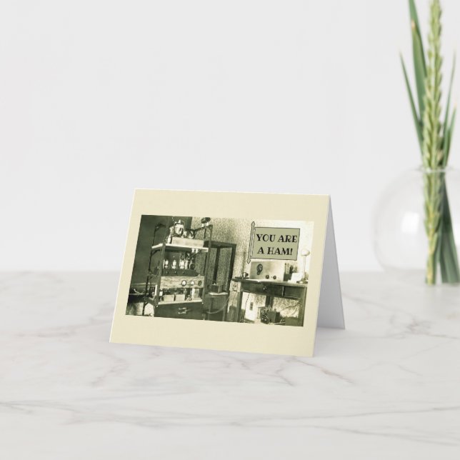 1930'S HAM RADIO OPERATOR SETUP AMATUER PHOTOGRAPH KARTE (Vorderseite)