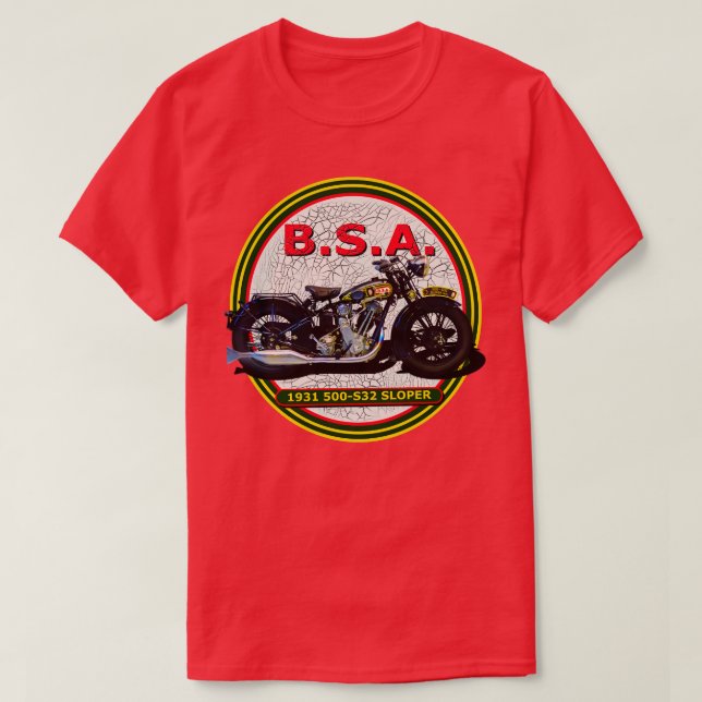 1931 500 S32 SLOPER-MOTORRAD T-Shirt (Design vorne)