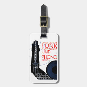 1931 Deutsche Funk- und Musikausstellung Gepäckanhänger