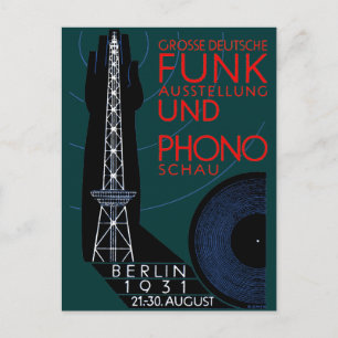 1931 Deutsche Funk- und Musikausstellung Postkarte