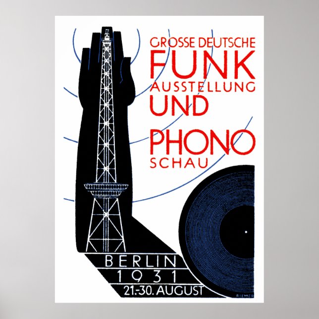1931 Deutsche Radio- und MusikExpo Poster (Vorne)