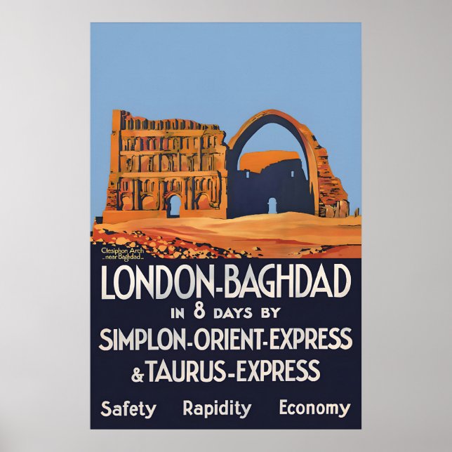 1931 Poster Orient Express London-Baghdad (Vorne)