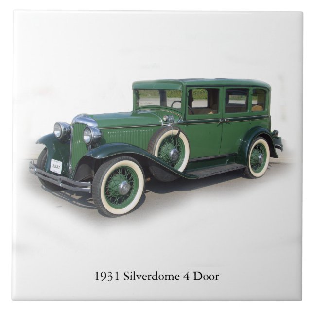 1931 Silverdome 4 Türziegel Fliese (Vorderseite)