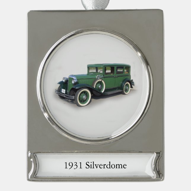 1931 Silverdome-Banner Banner-Ornament Silber (Vorderseite)