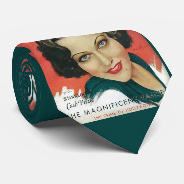 1931 Titelblatt des Gloria Swanson-Magazins Krawatte (Gerollt)