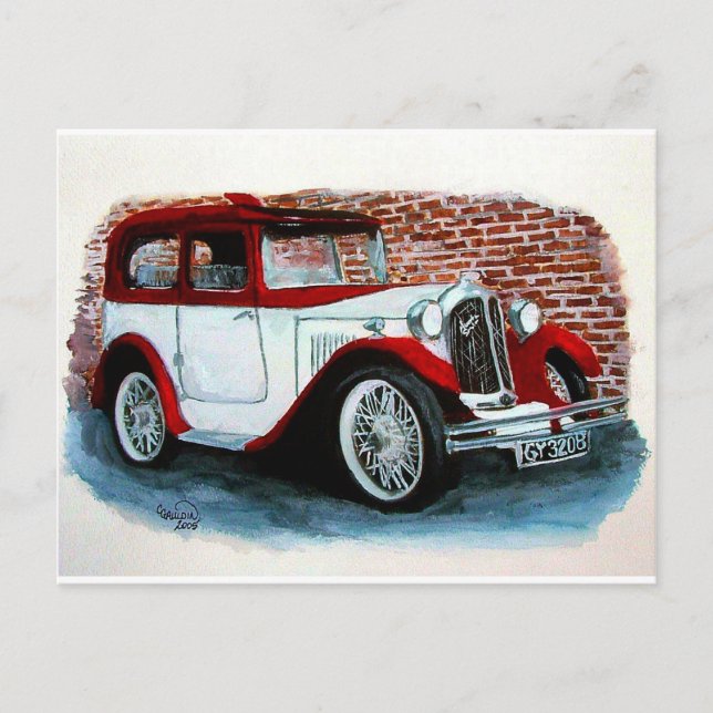 1932 Austin Postkarte (Vorderseite)