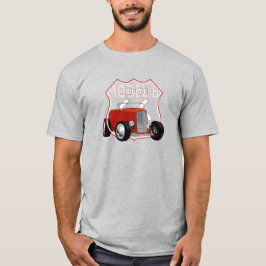 1932 Modell B Hotrod.
Roter Hotrod. Route 66. T-Shirt