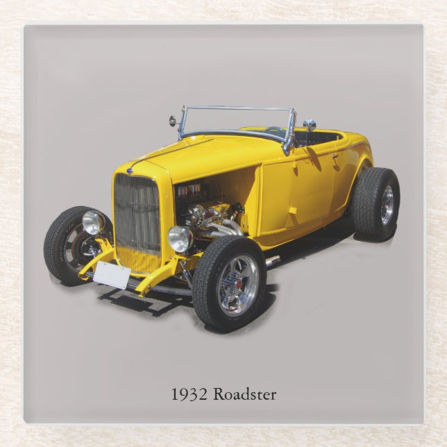 1932 Roadster-Glas-Untersetzer Glasuntersetzer (Vorderseite)