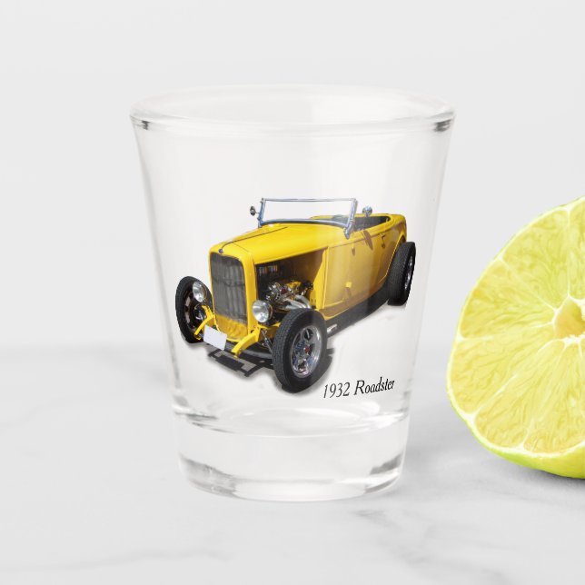 1932 Roadster-Schiebeglas Schnapsglas (Vorderseite)
