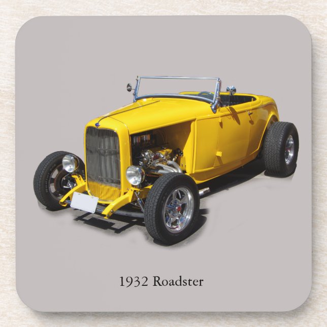 1932 Roadster-Set mit 6 Untersetzer (Vorderseite)