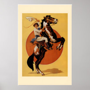 1933 Days of the Golden West Rodeo im Vintage-Stil Poster