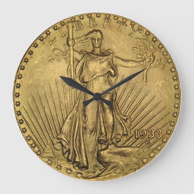 1933 Doppel-Adlergoldmünze Große Wanduhr (Vorderseite)