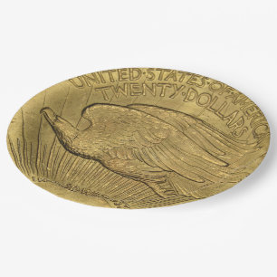 1933 Doppel-Adlergoldmünze Pappteller