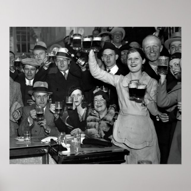 1933 ENDE DES VERBOTS FEIERN - CHICAGO POSTER (Vorne)