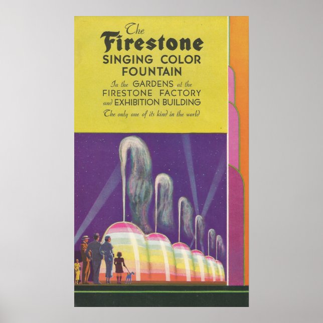 1933 Internationales Exposition CHICAGO. Art Deco. Poster (Vorne)