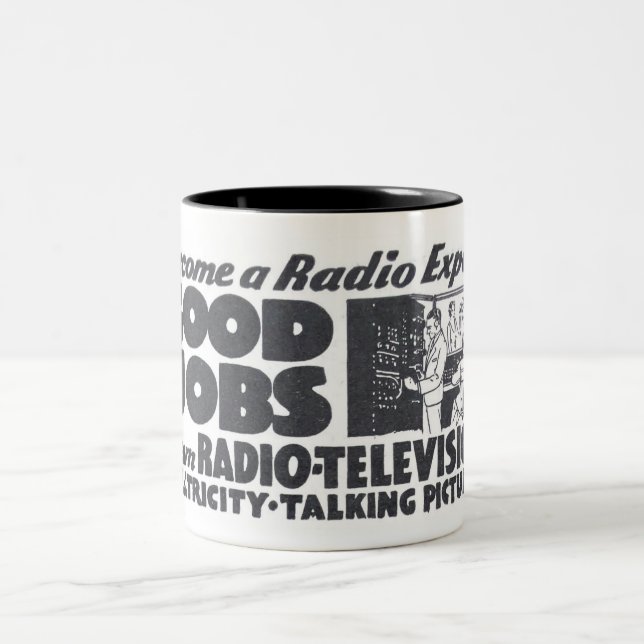 1933 LERNENWERBUNG ZWEIFARBIGE TASSE (Mittel)