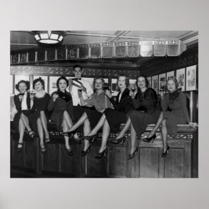 1933 PARTY "NEW YORK END END of Verbots" Poster