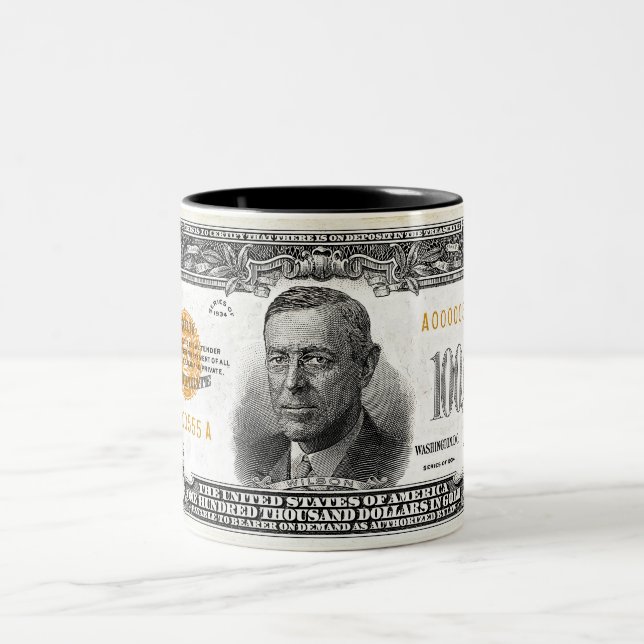 1934 100 tausend Dollar Goldzertifikat-Tassen- Zweifarbige Tasse (Mittel)